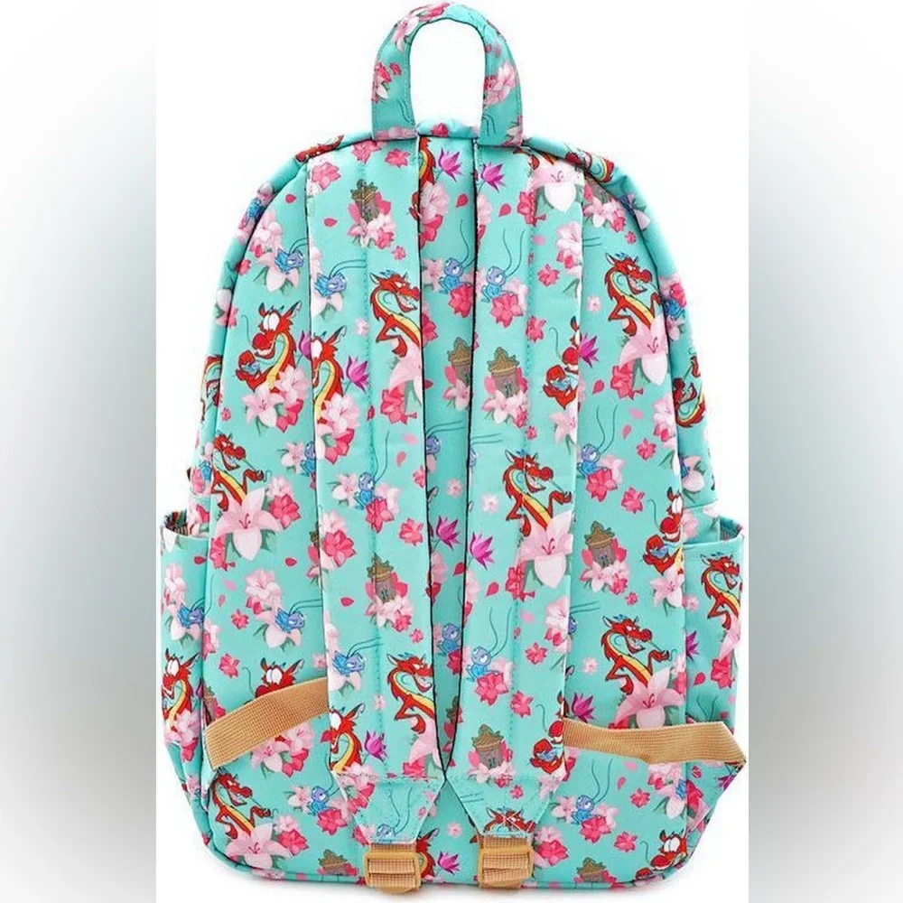Loungefly Mulan Mushu and Cri-Kee Nylon Backpack “Rare” NWT